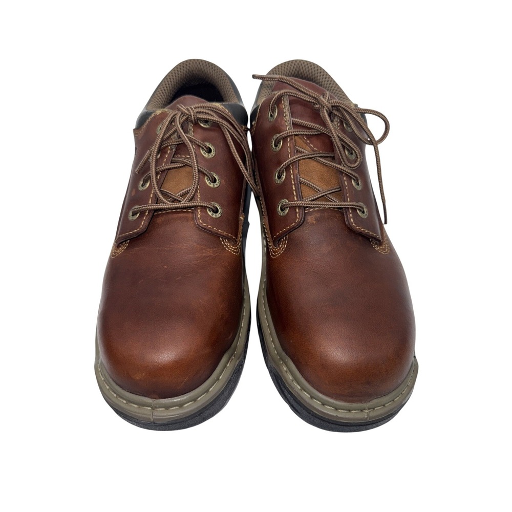 Wolverine Men's Steel Toe Raider Dura Shock Brown St Oxfords Work Shoes SZ 11EW